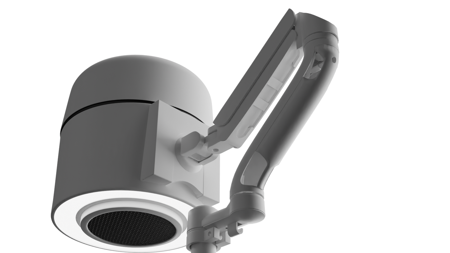 4Blanc Maéstro vifte+lampe