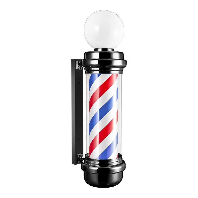 Barber Pole med Topplampe – 85 cm A337D-BLACK-D3