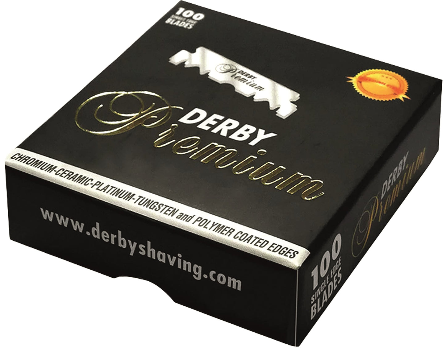 Derby Premium barberblader til shavette - 100-pakning