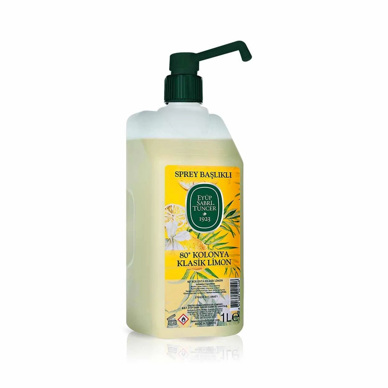 Klassisk Sitron Cologne 1 L – Sprayflaske