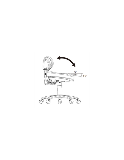 SUN Ergonomisk justerbar stol