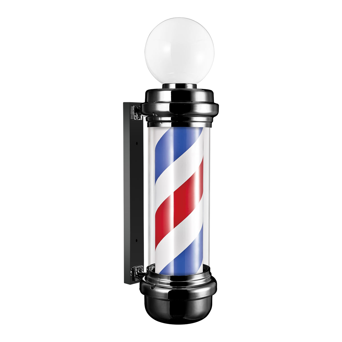 Barber Pole med Topplampe – 85 cm A337D-BLACK-D1