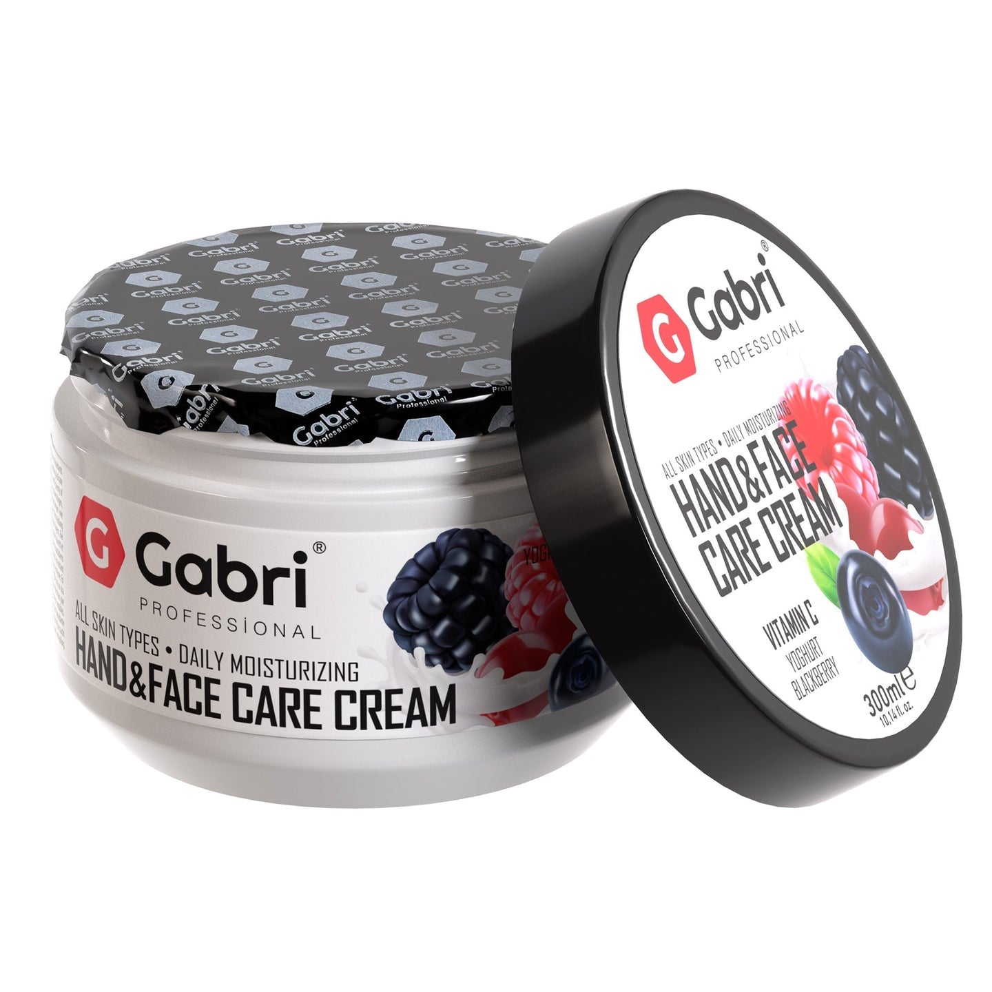 Gabri Professional - Hand & Face Care Cream Yoghurt & Blackberry 300ml