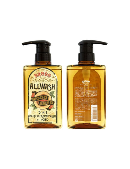 BROSH ALL WASH WOOD SEED CBD 3 IN 1 – 400ML