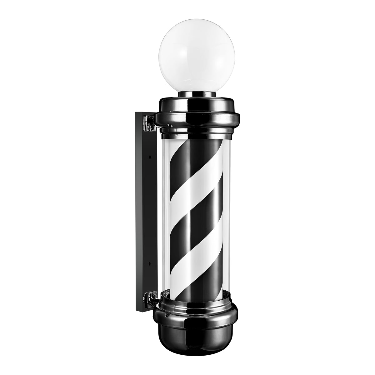 Barber Pole med Topplampe – 85 cm A337D-BLACK-D5