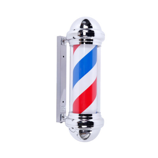 Barber Pole 72 cm Silver