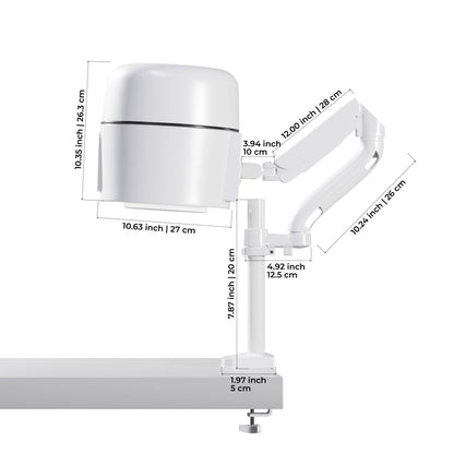 4Blanc Maéstro vifte+lampe