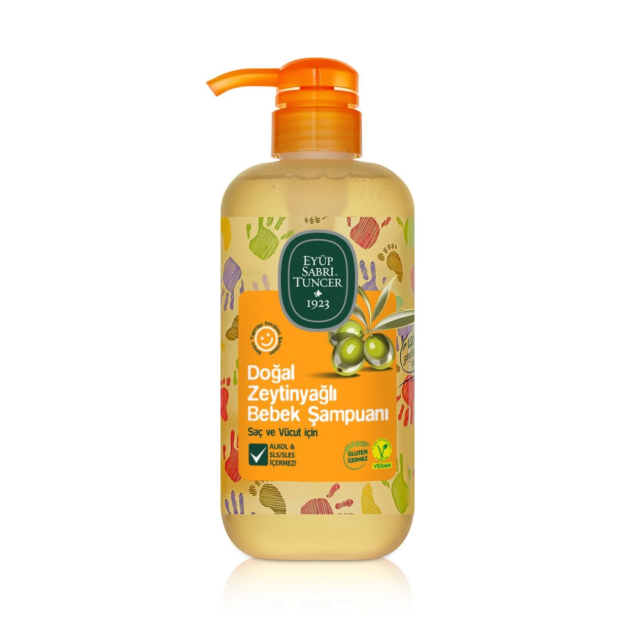 Babyshampo med Naturlig Olivenolje 600 ml