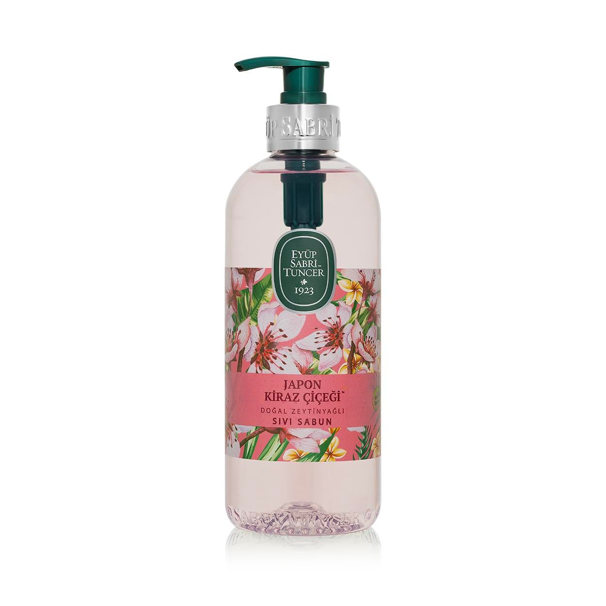 Japansk Kirsebærblomst Flytende Såpe med Naturlig Olivenolje 500 ml
