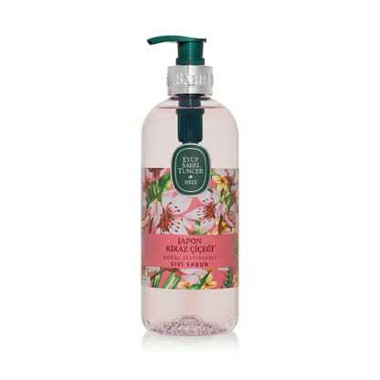 Japansk Kirsebærblomst Flytende Såpe med Naturlig Olivenolje 500 ml