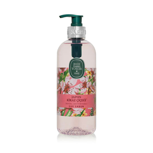 Japansk Kirsebærblomst Flytende Såpe med Naturlig Olivenolje 500 ml