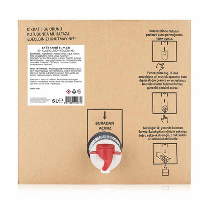 Eyup Sabri Tuncer Klassisk Sitron Cologne 5 L – Bag-in-Box